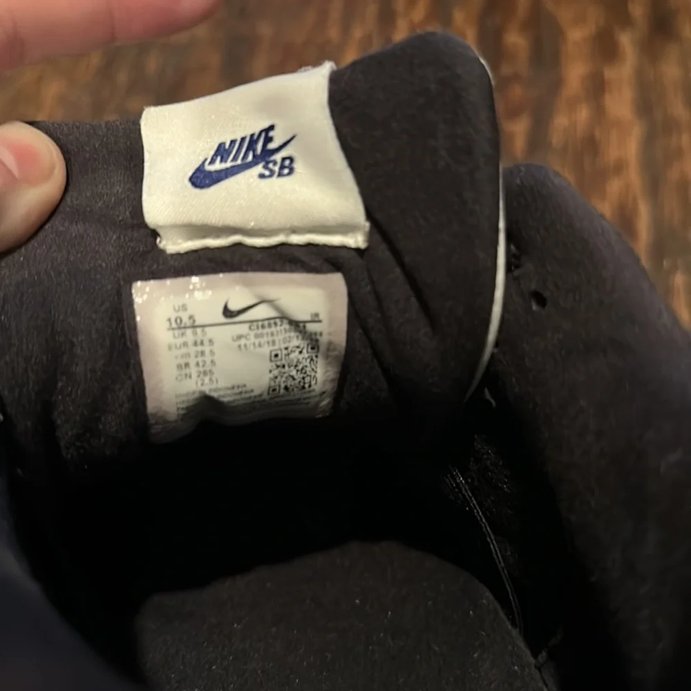 Nike SB x Polar Skate Co Air Trainer 1 SB Black Deep Royal Blue 🔥 - Picture 9 of 9